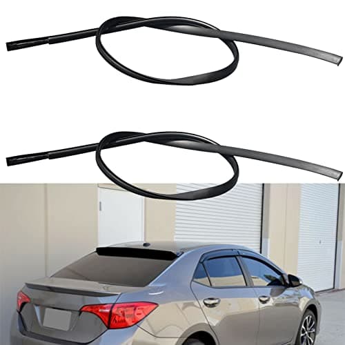 SEBLAFF Black Sealing Strip Roof Trim Molding Kit 2 Pcs Replacement for 2009-2013 Corolla