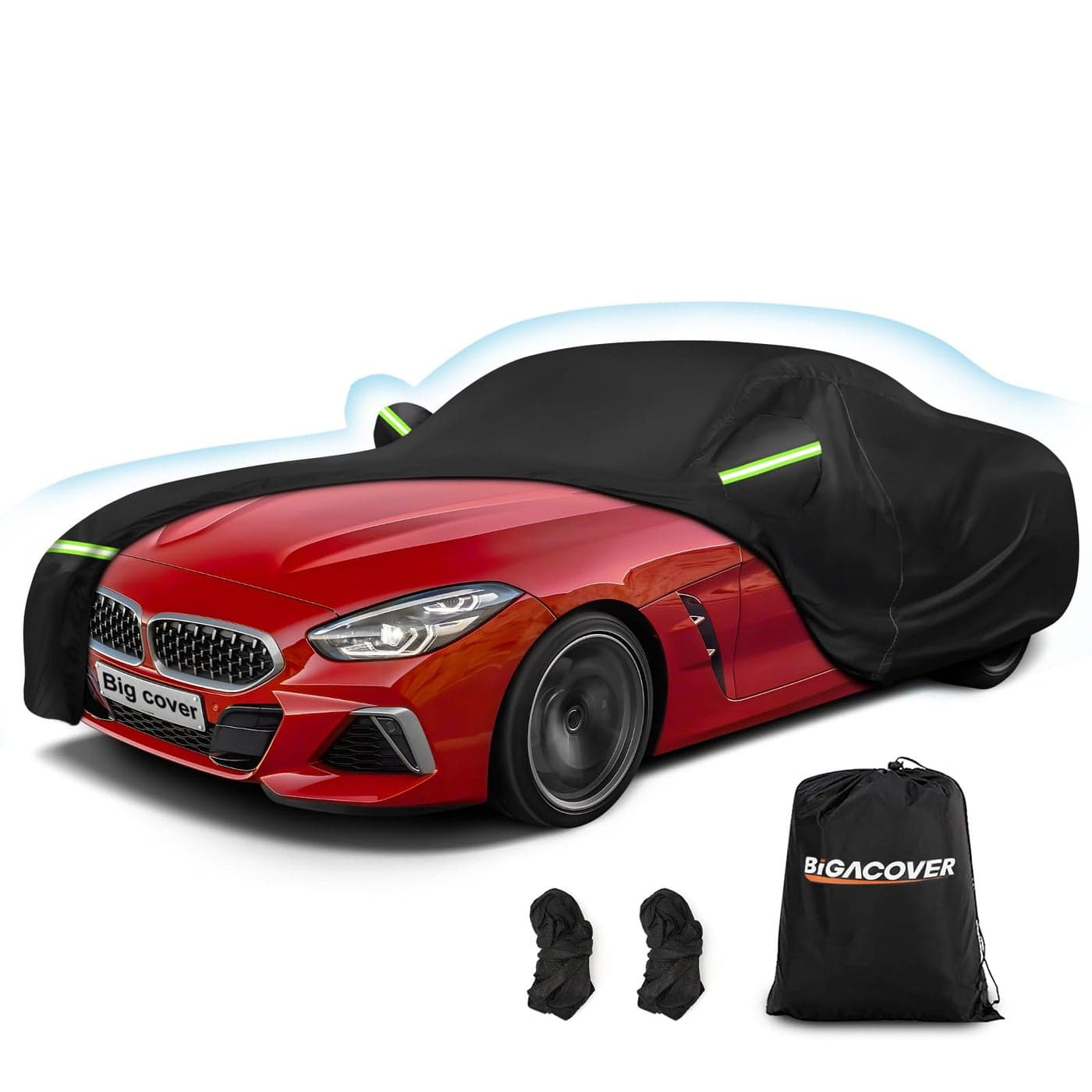 Car Cover for BMW Z4 E85 E86 E89 G29 Z4 M40i Coupe Roadster 20022025 Z4 Automobiles Waterproof 420D Oxford Cover Outdoor Full Car Covers with Zipper Windproof Heavy Duty All Weather Black