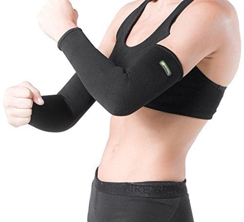 SENTEQ Arm Protection Sleeve Medical Grade Compression Full Arm AntiSlip Elbow Sleeve for Cycling Hiking Golf Basketball Driving Outdoor Sport SQ5H010L