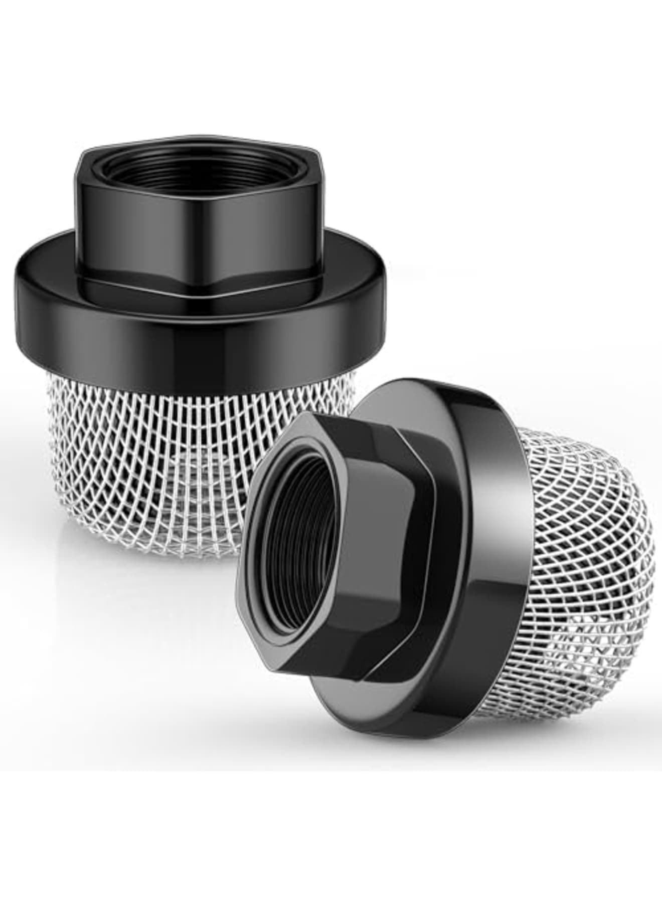 7/8" Thread Inlet Strainer Filter for Sprayer & Hose Systems, Suction Mesh Screen Compatible with Graco 246385, for 390 395 495 Airless Paint Sprayer, Garden Pump, Pressure Washer, 2PCS