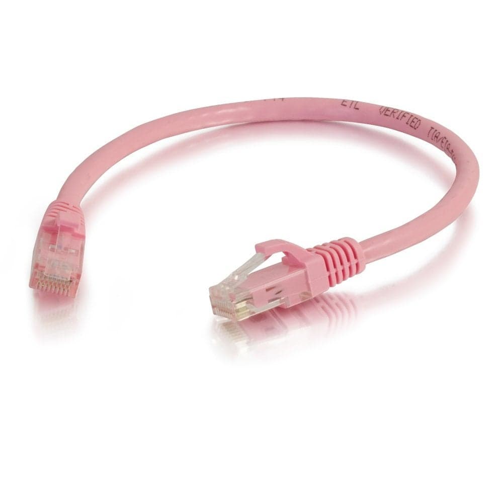 C2G Legrand Cat6 Ethernet Cable, Snagless Unshielded Cat6 Patch Cable, Pink Network Patch Cable, 3 Foot Snagless UTP Ethernet Cable, 1 Count, C2G 04045