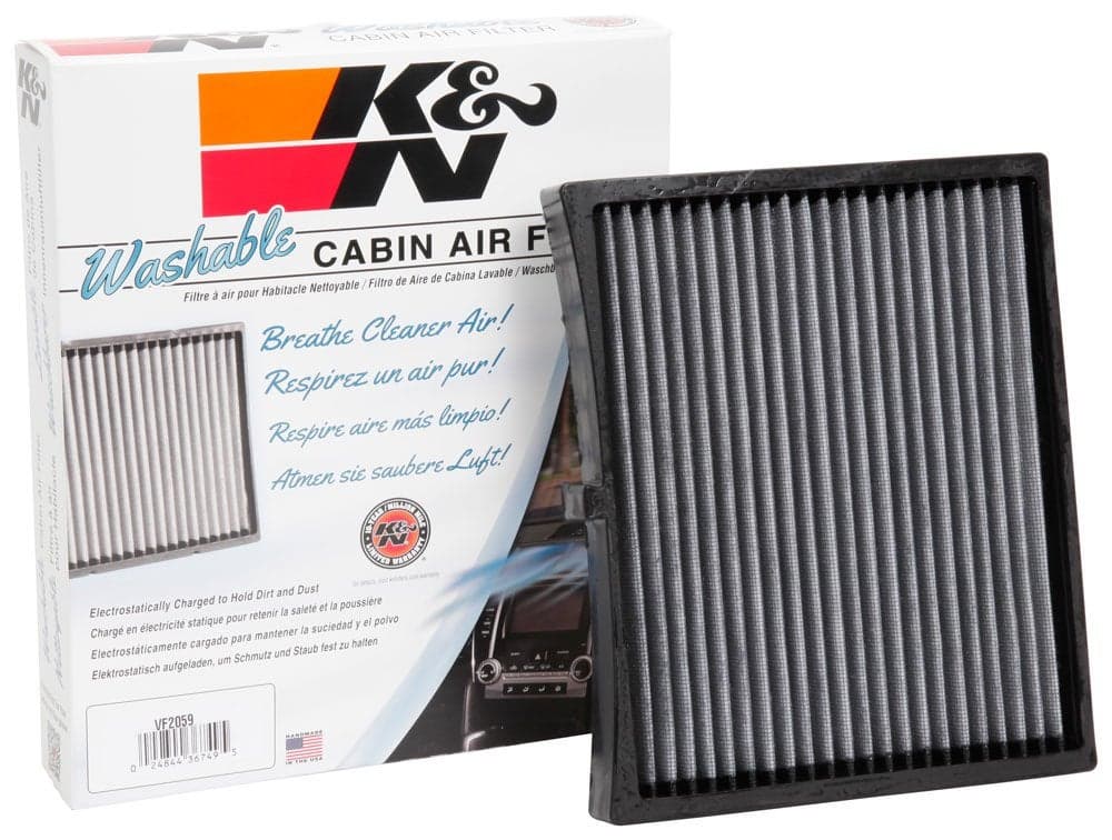 KN LIFETIME Cabin Air Filter Premium Washable Clean Air for your Cabin Compatible with 20172024 HyundaiKIA Accent Elantra I20 I30 Cerato Forte K3 Rio VF2059