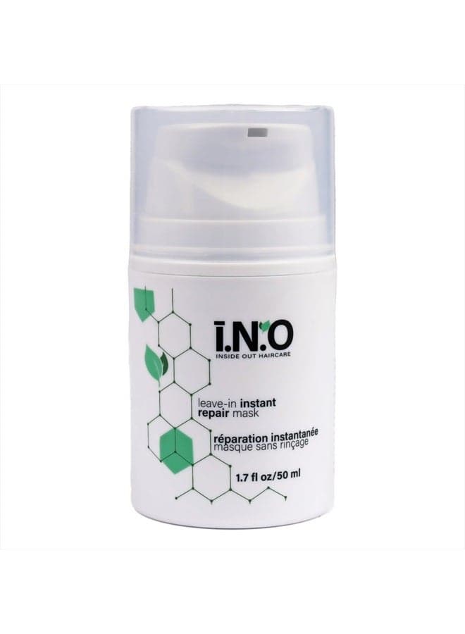 Inside Out Haircare Leave-In Instant Repair Mask - 1.7 fl oz - Strengthens & Repairs for Shiny, Detangled, Frizz-Free Hair - Plant-Based Formula - Vegan & Cruelty Free