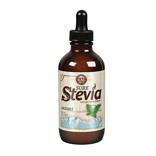 KAL Sure Stevia Extract Zero Calorie Sweetener Low Carb Plant Based Liquid Stevia Drops Great Taste Zero Sugar Low Glycemic Perfect for a Keto Diet 60Day Guarantee Approx 775 Servings 4oz