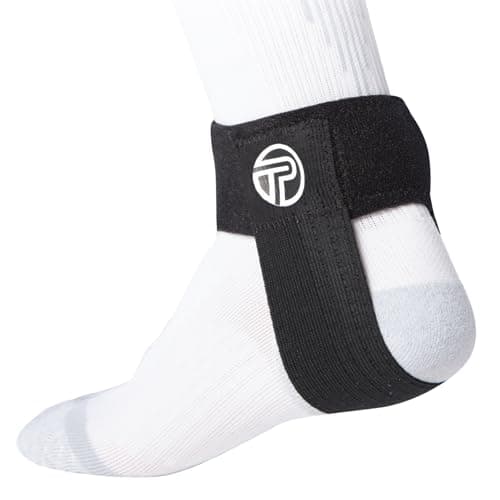 Pro-Tec Athletics Premium Achilles Tendon Support for Tendonitis Relief, Compression Pad, Stabilization, Adjustable Strap & Heel Lift for Men & Women, Recovery from Achilles Tendinitis