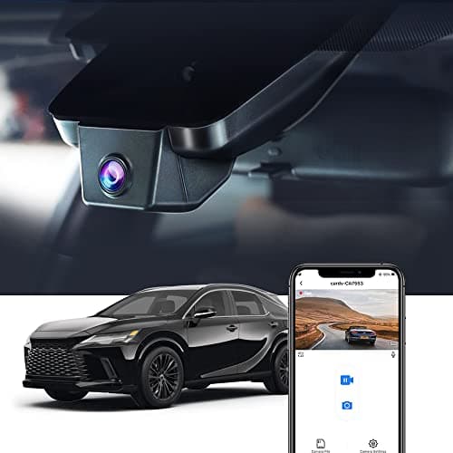 Fitcamx 4K Dash Cam Suitable for Lexus RX 2023 2024 2025 350 350h 500h Premium Luxury F Sport (Gen5/AL30), OEM Factory Look, UHD 2160P Video, WiFi&APP, Loop Recording, G-Sensor, Plug&Play, 64GB Card
