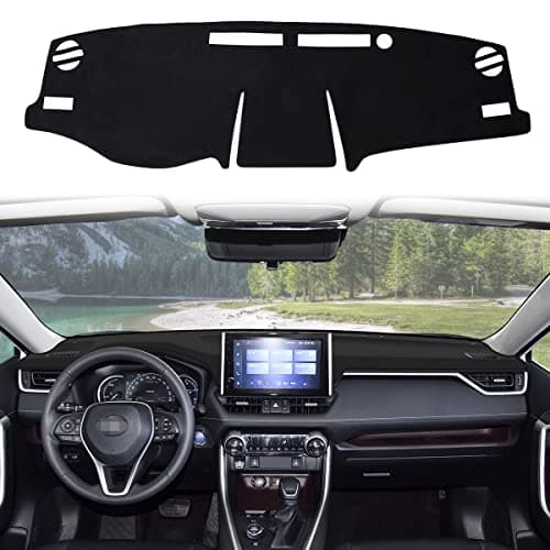 auovo Dashboard Cover Mat Compatible with Toyota RAV4 2024 2023 2022 Accessories 20192024 Sunshade Protector AntiSlip Dash Carpet Cover