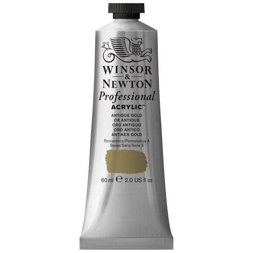 Winsor & Newton Professional Acrylic Paint, 60ml (2-oz) Tube, Antique Gold