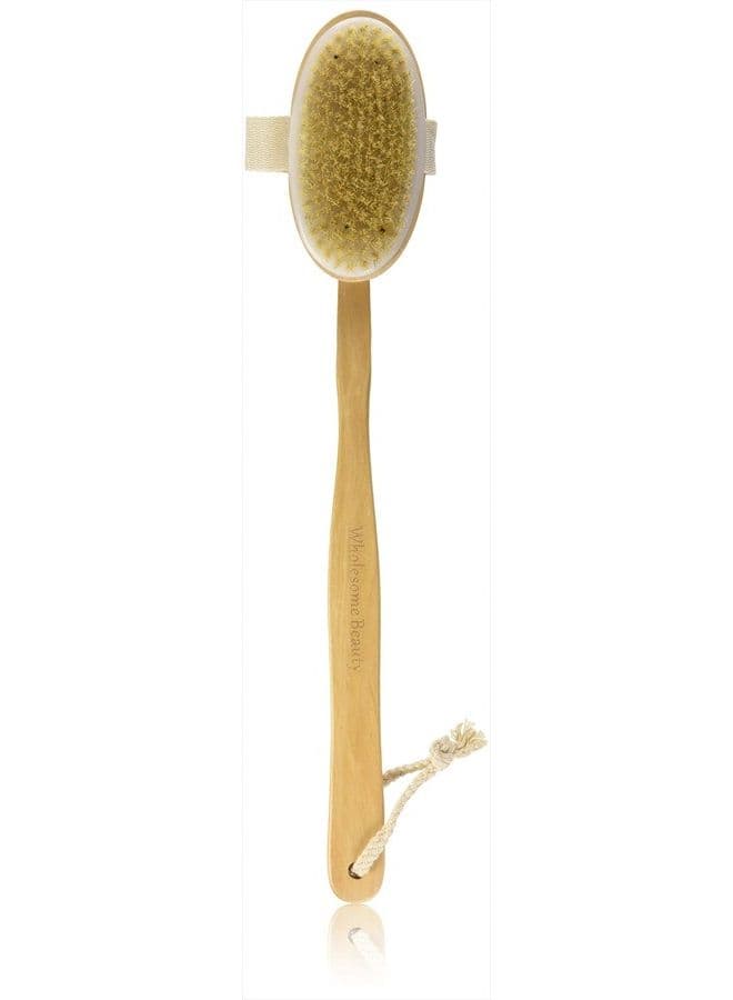 Dry Skin Body Brush with Removable 11-Inch Wood Handle