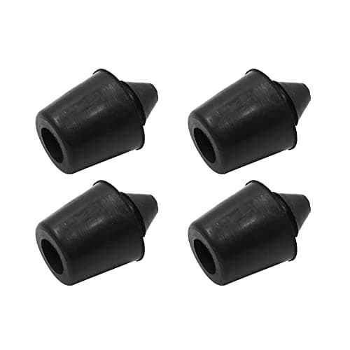 X AUTOHAUX 4pcs 10mm Car Door Shock Absorber Door Rubber Shock Block Absorbing Anti Collision Black Buffer Mount for Car Door Hood Trunk
