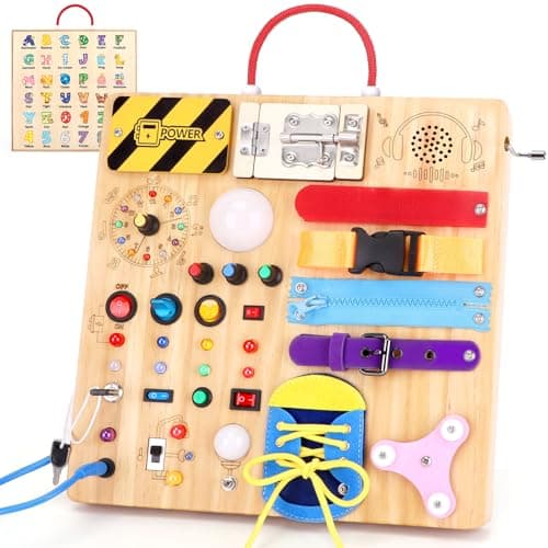 Hoarosall 23 in 1 Busy Board Montessori Toys for Toddler and 13 Year Old Boys and Girls