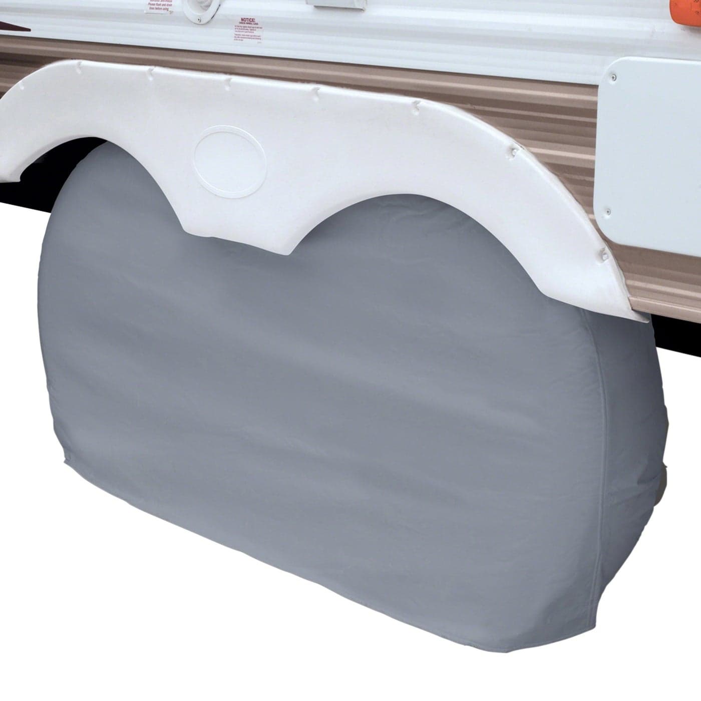Classic Accessories Over Drive RV Dual Axle Wheel Cover Wheels 3033DIA White