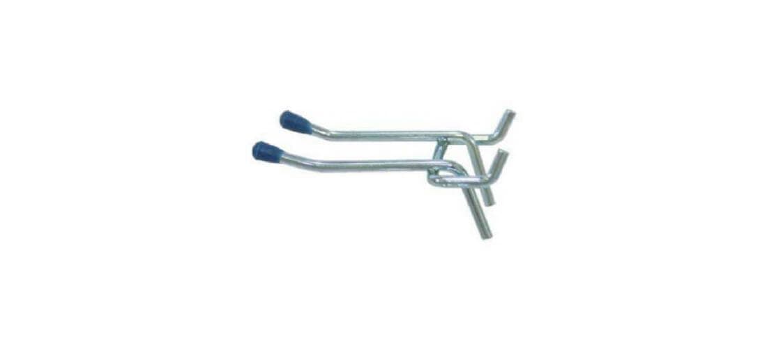 Crawford PROD DIV of JARDEN Safety 18422 2-Double Arm Peg Hook, 1/8-Inch, 2-Pack