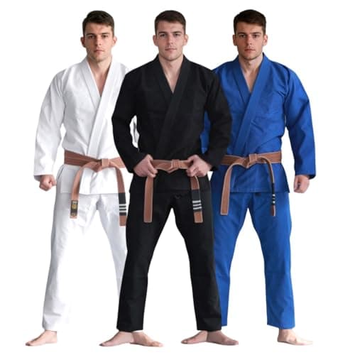 FLUORY BJJ Gi for men Brazilian Jiu Jitsu Suit Kimonos BJJ Uniform-A2
