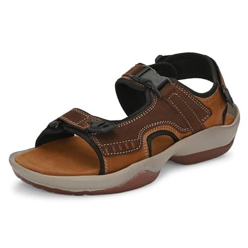 Centrino Sandal for Men | Grip Insole for Stability | Modern Look with Adjustable Straps | Comfortable Footwear for Hiking and Everyday wear