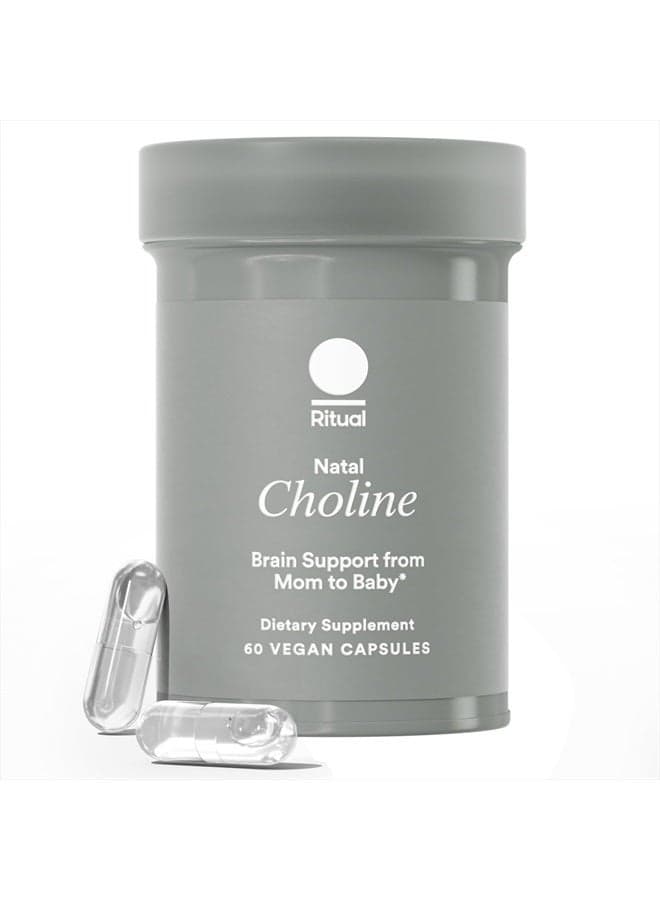 Natal Choline Supplement, 550mg, Supports Baby's Cognitive Function When Taken During Pregnancy and Choline Content in Breastmilk*, 30 Day Supply
