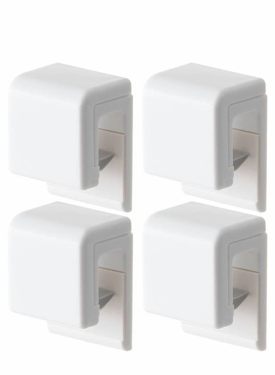Toothpaste Rack, Holder Paste Clips Wall Mount Facial Cleanser Self Adhesive Hanging Multifunction Stand for Bathroom Tower, 4Pcs