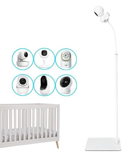 GUCHO Baby Monitor Mount Floor Stand Holder Compatible with Hello Baby,Infant Optics DXR-8 Pro,Nanit Pro,UKSUP,Vtech,OKAIDI Baby Monitor, Adjustable Universal Baby Monitor Mount