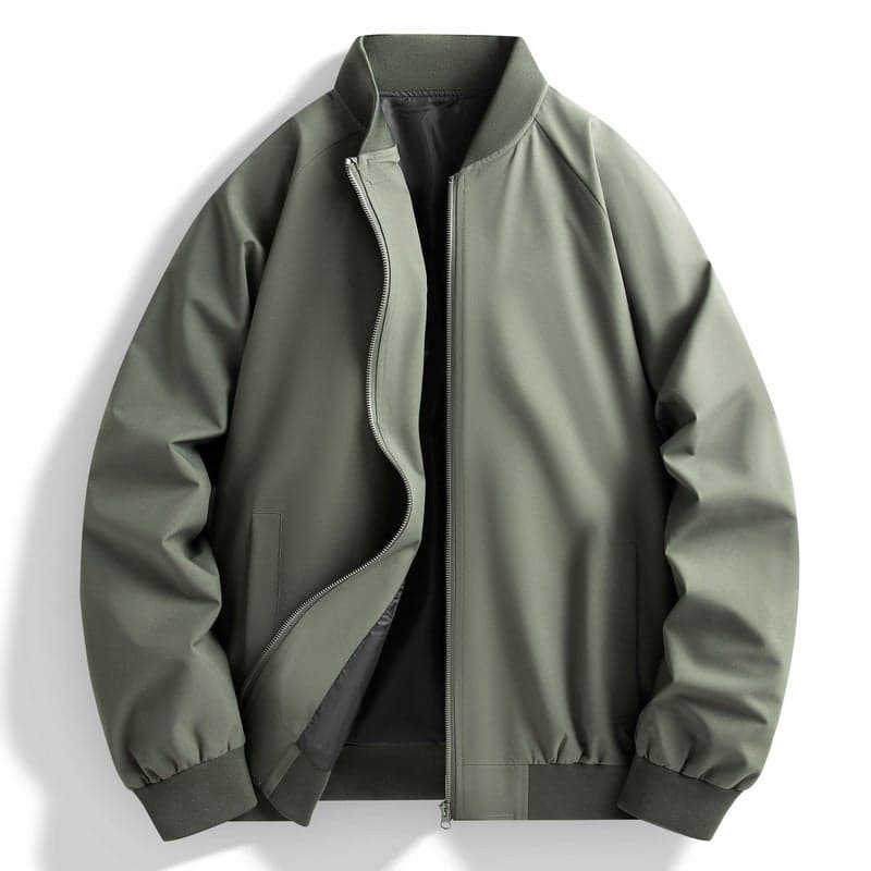 2024 Jacket Baseball Suit Men'S Young And Middle-Aged Business Cardigan Long-Sleeved Jacket Jacket