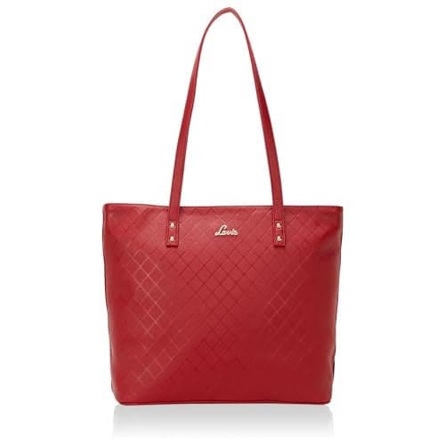 Lavie Women's Emb Pavo Tote Bag | Ladies Purse Handbag (Red)