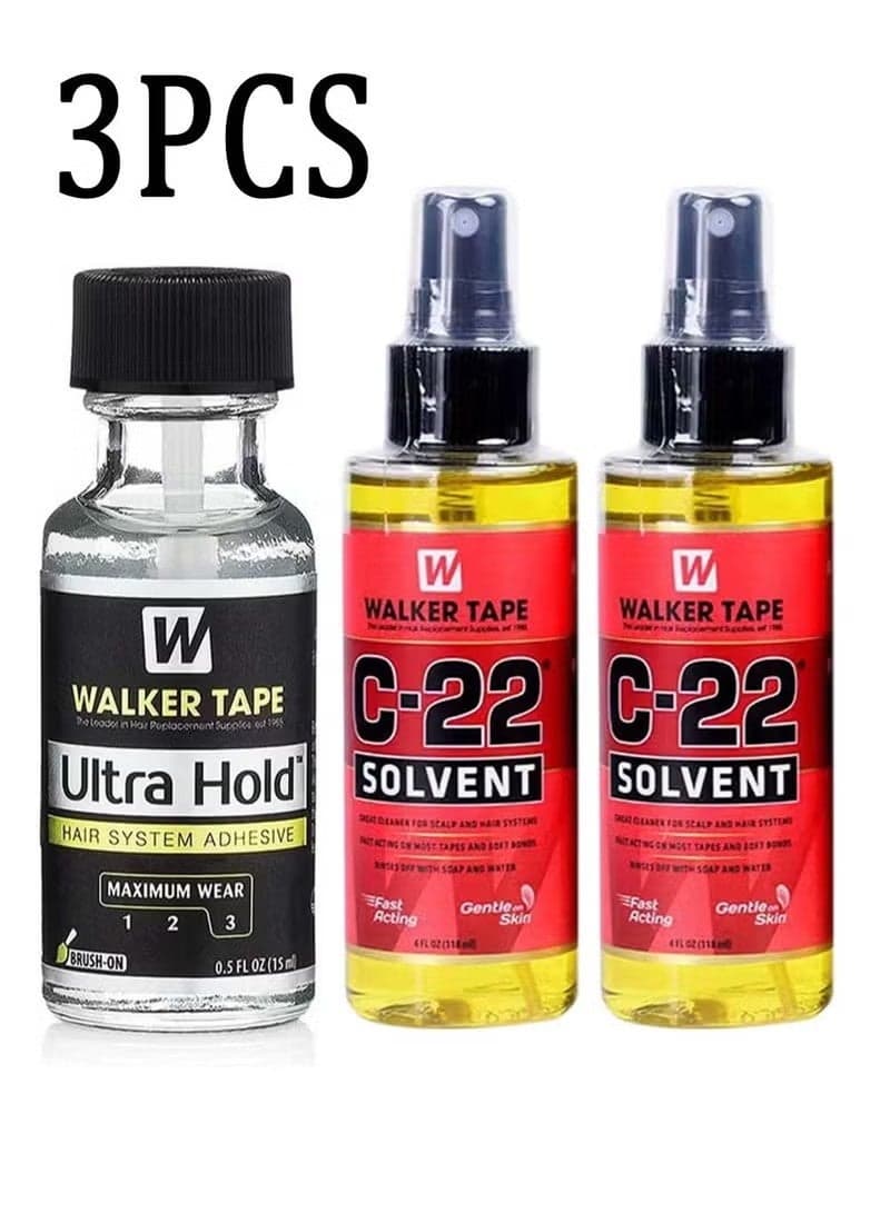 a Hair System Adhesive 15ml and 2 Pcs Wig Glue Remover 118ml,Creating a Long-lasting Attachment and Easy Removal Experience