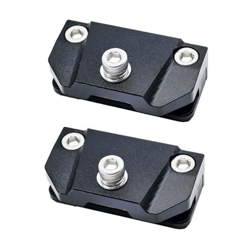 DarSeity Adjustable Low Profile Mount Hood Ditch Universal Light Brackets for SUV Truck Car, for Auxiliary Off-Road Lighting, Aluminum Alloy (Universal Brackets)