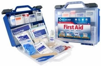 First Aid Only 91413 Clear Cover Intermediate First Aid Kit 322 Piece Without Flashlight
