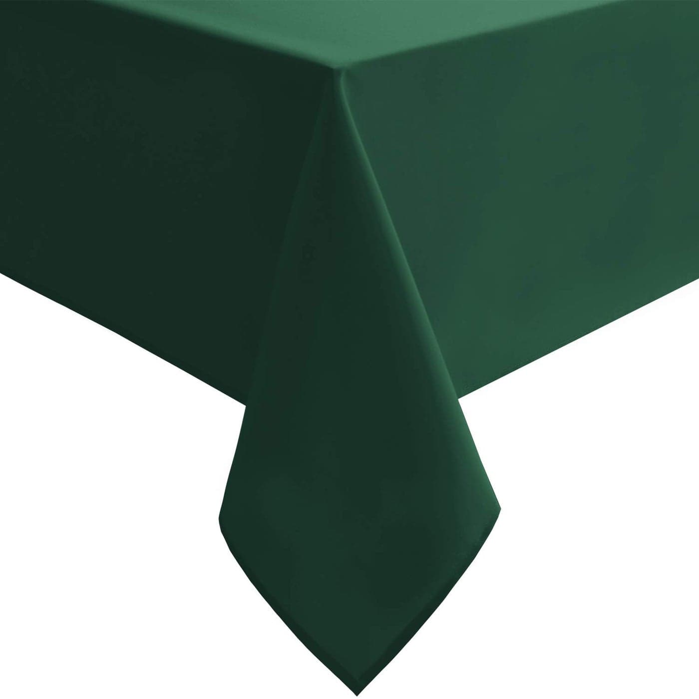Hiasan 60 x 120 Inch Rectangle Tablecloth Waterproof Wrinkle Resistant and Spillproof Washable Fabric Table Cloth for Dining Room Kitchen Hunter Green