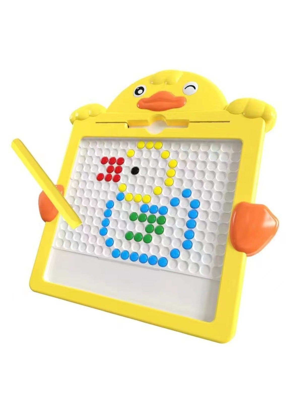 Duck-Themed Magnetic Drawing Board with Beads
