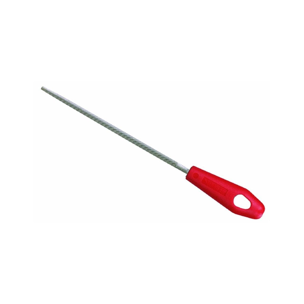 Nicholson Hand File with Handle Carded American Pattern Single Cut Round Coarse 8 Length