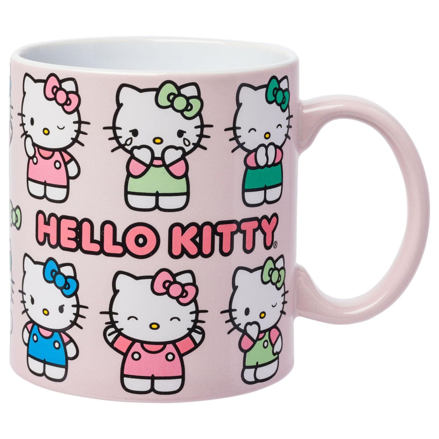 Silver Buffalo Sanrio Hello Kitty Various Emotions and Poses Mug 20 Ounces