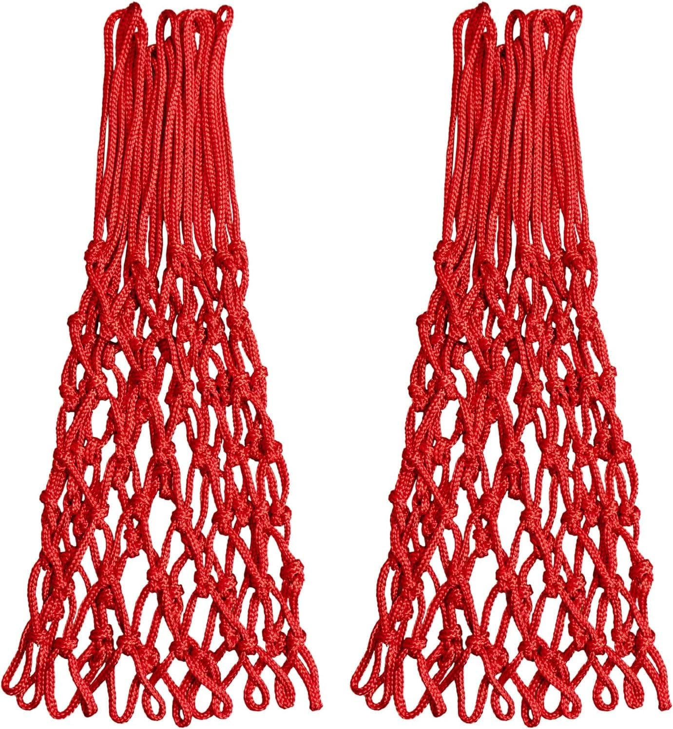 WNE Jaliwale Basketball Net Red Colour, Professional Match Quality Net Indoor & Outdoor Basketball Net (2 Pieces of Net/One Pair)