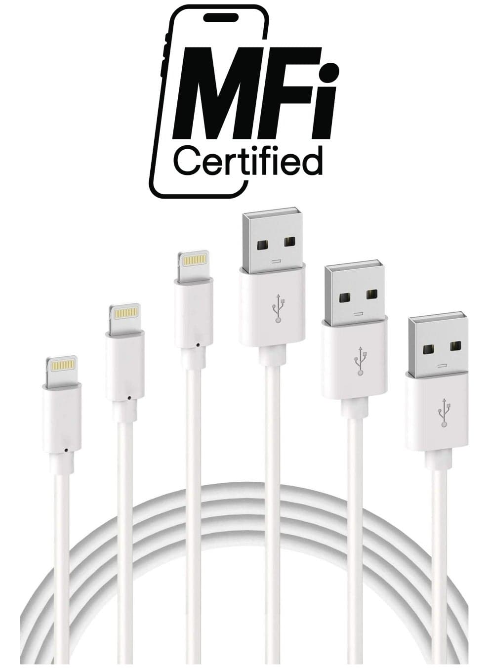 iPhone Charger Cable - Apple MFi Certified 3Pack 1M iPhone Charging Cable for iPhone SE 2020 11 Xs Max XR X 8 Plus 7 Plus 6 Plus 5s SE iPad Pro and More
