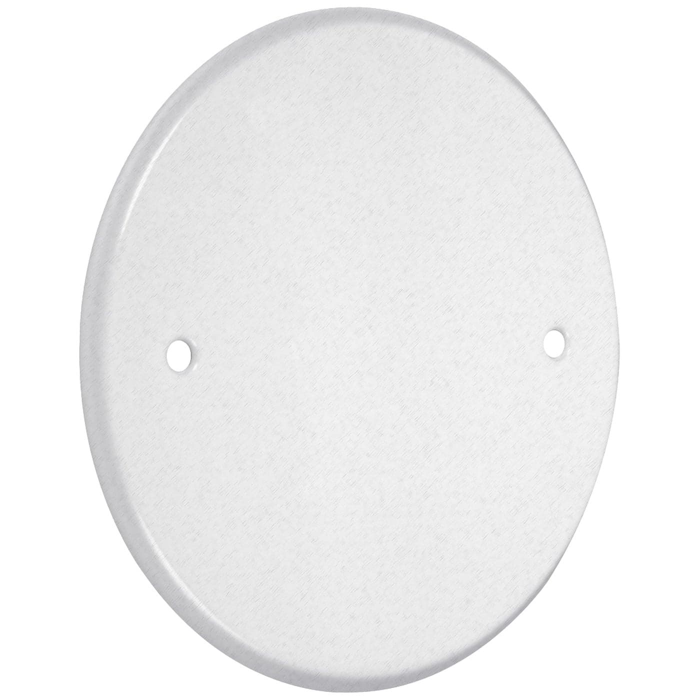TayMac LPB3400 Flat Round Blank Plate Metallic 5 4Inch Box Mount White Finish