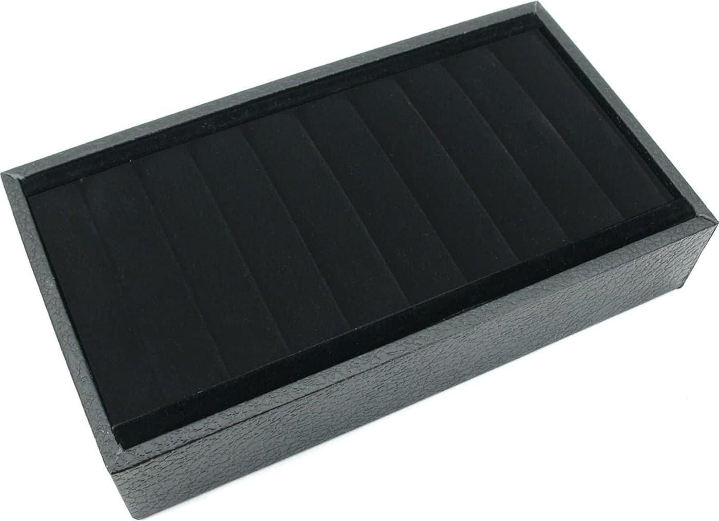 FindingKing Black Velvet Bangle Bracelet Display Tray Jewelry Case