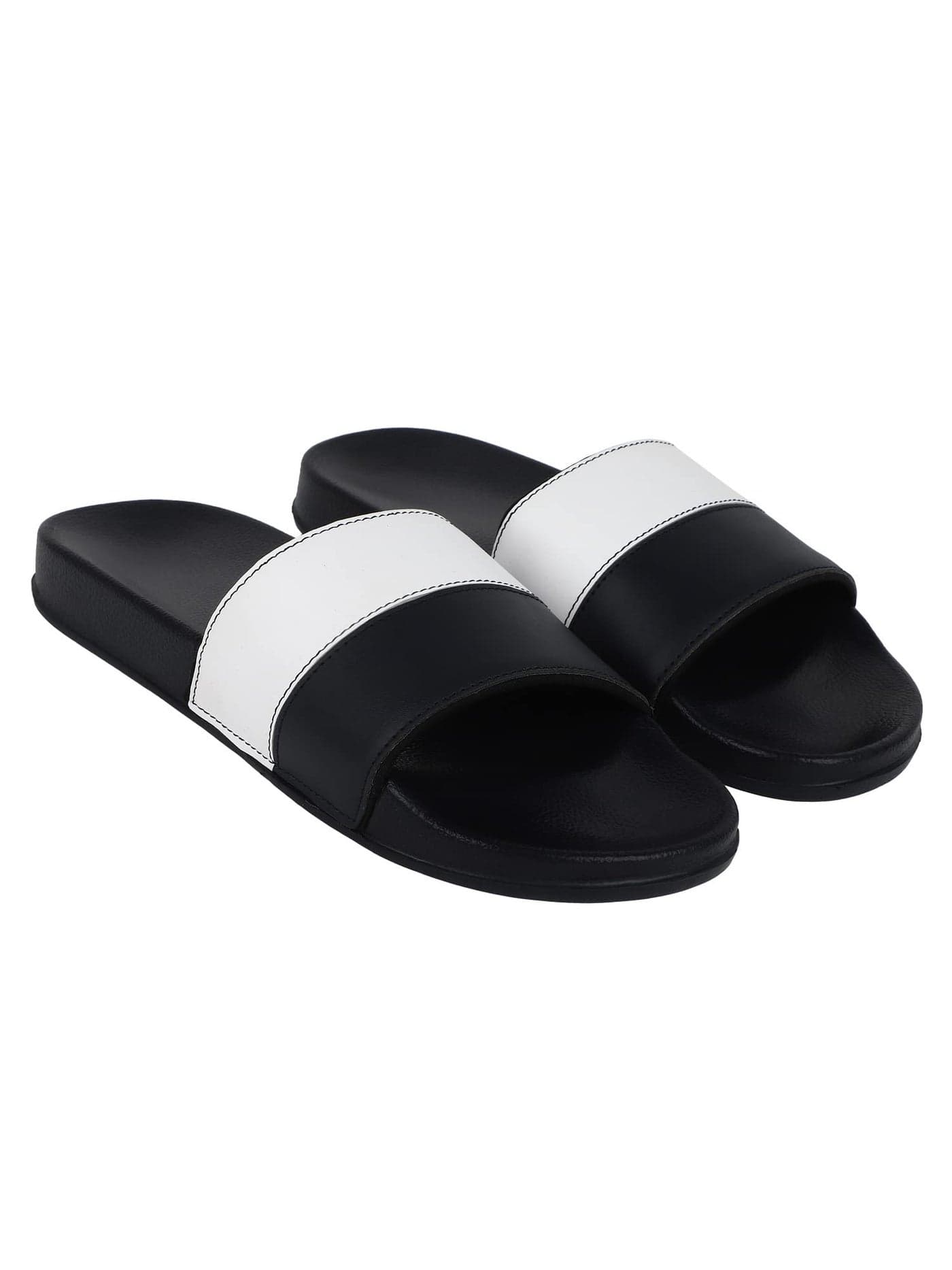 hummel CAMP MEN COLOUR BLOCK SLIDERS Comfortable Cushioned Sole Arch Support Durable Lightweight Flexible Trendy Style Flip flops and Slippers Slides for Men Daily use Chappal - UK 10 White