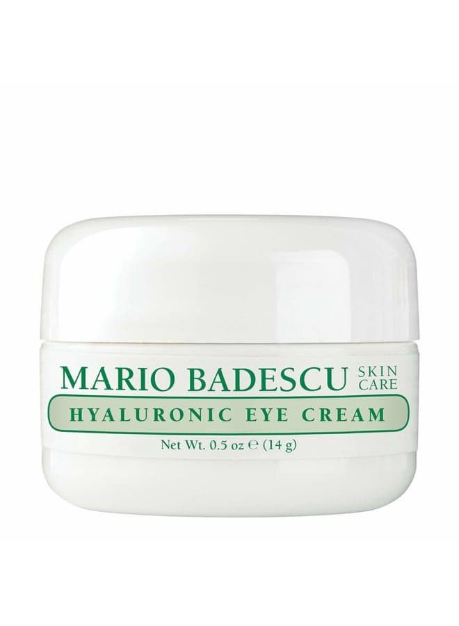 Hyaluronic Eye Cream Anti Aging for All Skin Types, Under Eye Cream for Dark Circles and Puffiness, Formulated with Hyaluronic Acid & Glycerin, 0.5 Ounce