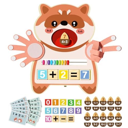 Preschool Learning Toys for Toddlers 35 Educational Math Finger Counting Number Blocks for Kids Montessori STEM Sensory Toys for Toddlers 24 Birthday Gift for 2 3 4 Year Old Boys Girls Kids