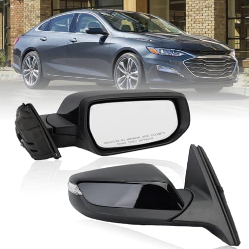 MOFOAP Passenger Side View Mirror Compatible with 2016 2017 2018 2019 2020 2021 2022 Malibu LT Hybrid,Mirrors With Heated Turn Signal,7-Pins OE-GM1321539