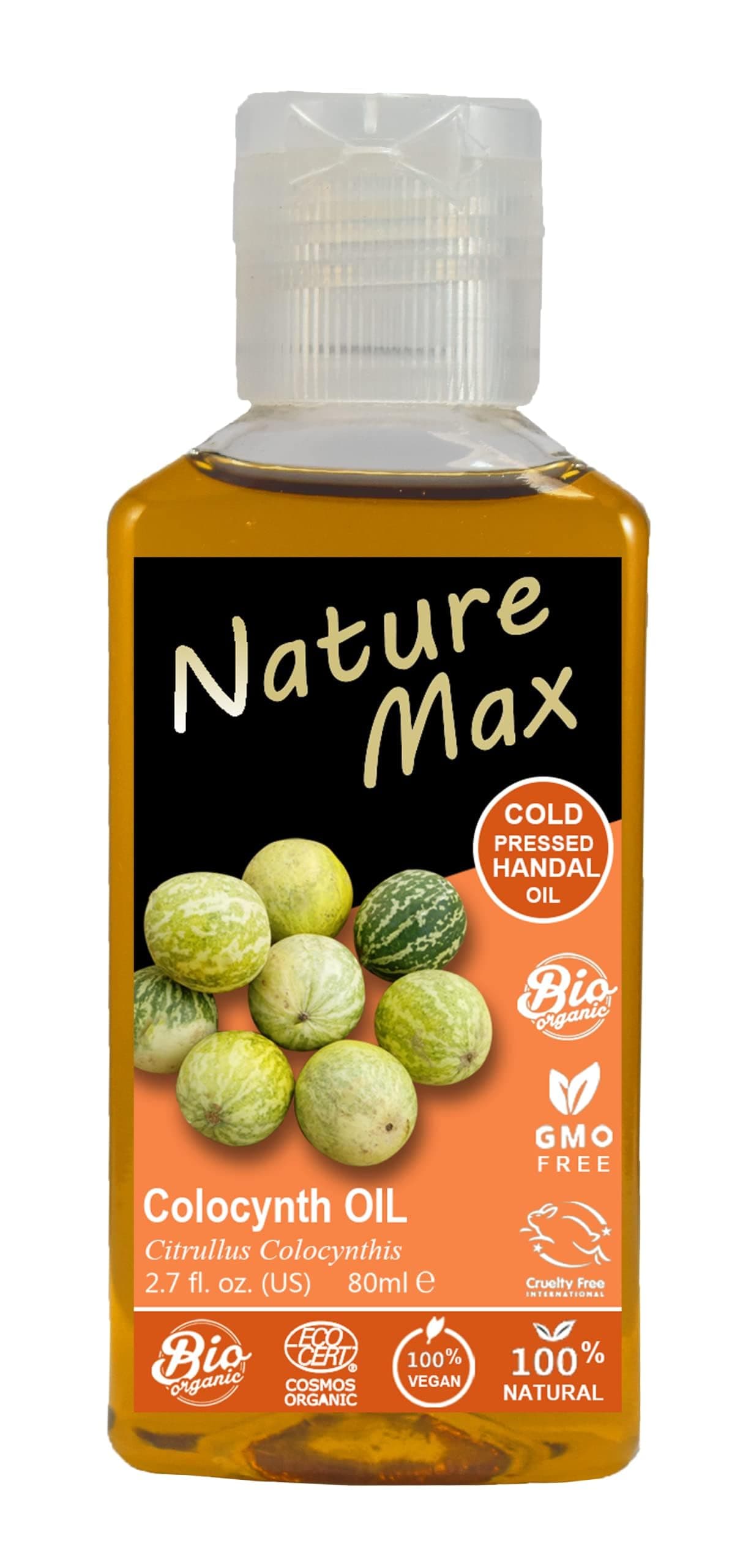 Nature Max Handal Citrullus Oil Natural Undiluted Pure For Hair Skin Care Food Cold Pressed Premium 1 Pack 270 oz 80 ml