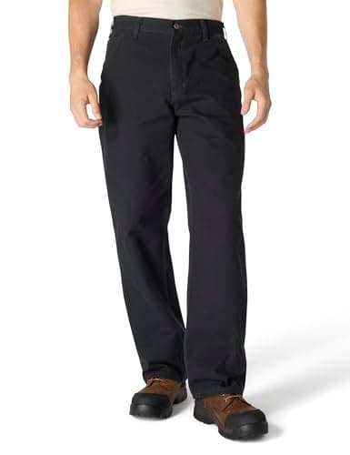 Carhartt Men's Loose Straight Washed Duck Dungaree, Black, W48 x L30