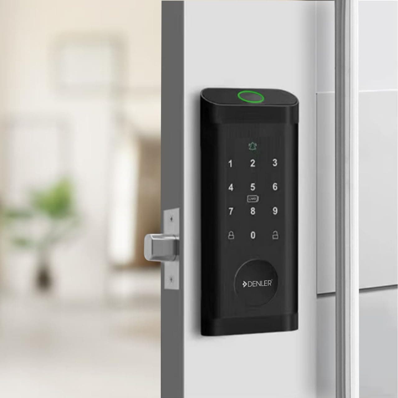 Denler DB04 Automatic Bluetooth Smart Door Lock Digital Door Lock Fingerprint Lock PIN Manual Key Access min 3245mm Doors 3 Years Warranty