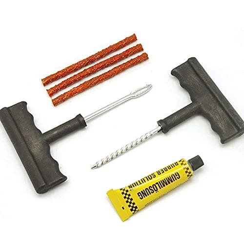 Auto Pearl Car Bike Tubeless Tire Tyre Puncture Plug Repair Tool Kit Safety 3 Strip (Multicolor, 6 Piece)