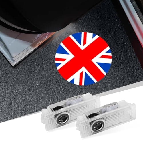2Pcs Car Door Lights Projector for ClubmanCountrymanPacemanSportsCooper R55 R56 R57 R58 R59 R60 R61 F55 F56 F57 Car Accessories Ghost Shadow Welcome LED Puddle Lights