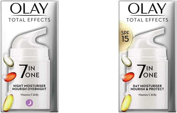 Olay Total Effects 7 in 1 Anti Ageing Night Firming Moisturiser 50 ml Pack of 1 Olay Total Effects 7In1 AntiAgeing Moisturiser With Spf15 Niacinamide Vitamin C And E 50 Ml