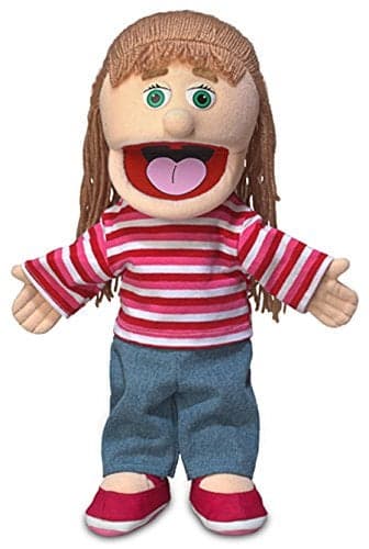 14 Emily Peach Girl Hand Puppet