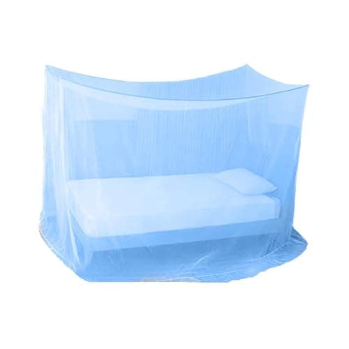 Divyanshi Mosquito Net Blue Mosquito Net for Single Bed/Double Bed, 4x6.5 Insect Protection Net