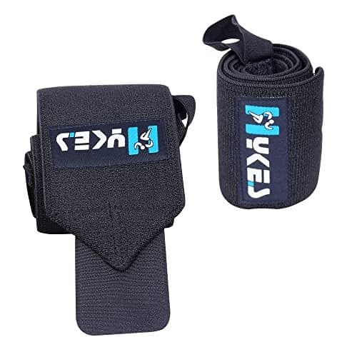 Hykes Weightlifting Wrist Support Wrap Band with Thumb Loop Strap for Gym, Fitness, Workout, Push-ups, Pull-ups, Strength Training Men and Women