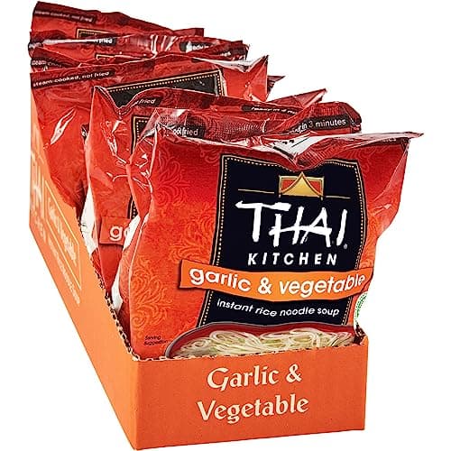 Thai Kitchen Gluten Free Garlic & Vegetable Instant Rice Noodle Soup, 1.6 oz (Pack of 12)