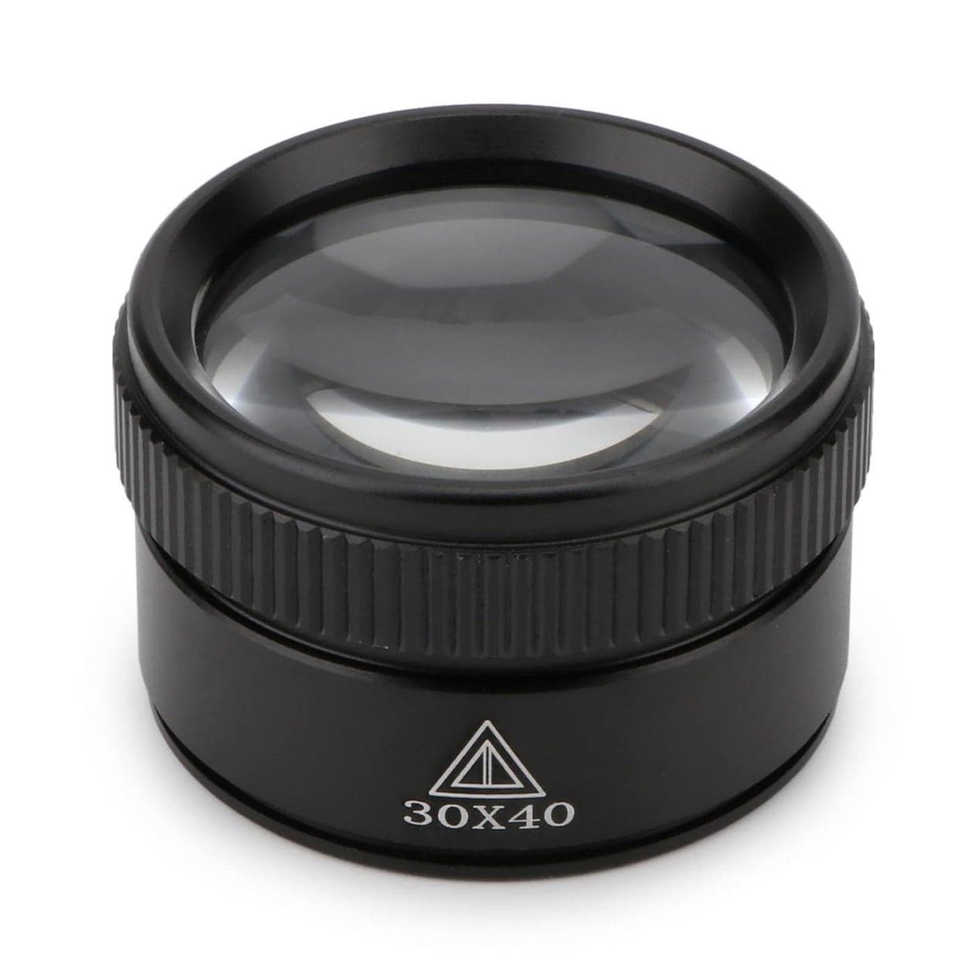 Rongon 30X Portable Pocket Reading Magnifier Optics Loupes Mini Desk Magnifier Loop Microscope Magnifying Glass Lens for Jeweler Stamps Maps Antiques Magazines Electronics 30X 40MM